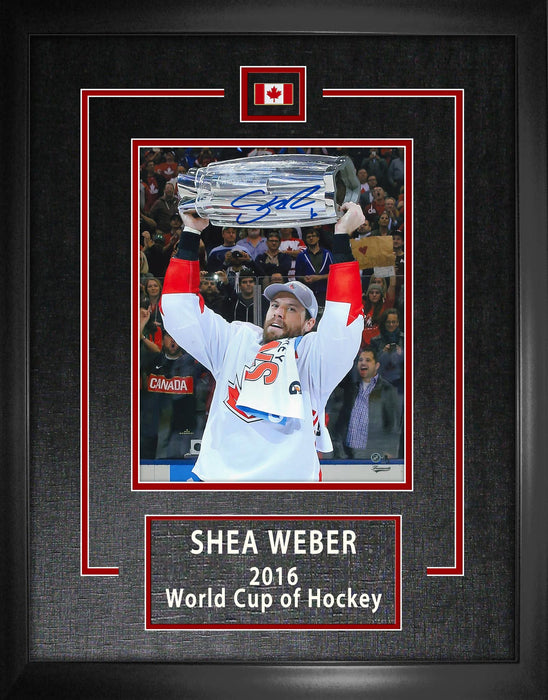 Shea Weber Signed 8x10 Etched Mat Team Canada World Cup-V