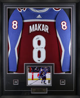 Cale Makar Signed Framed Colorado Avalanche Burgundy Adidas Authentic Jersey insc "22 Conn Smythe"