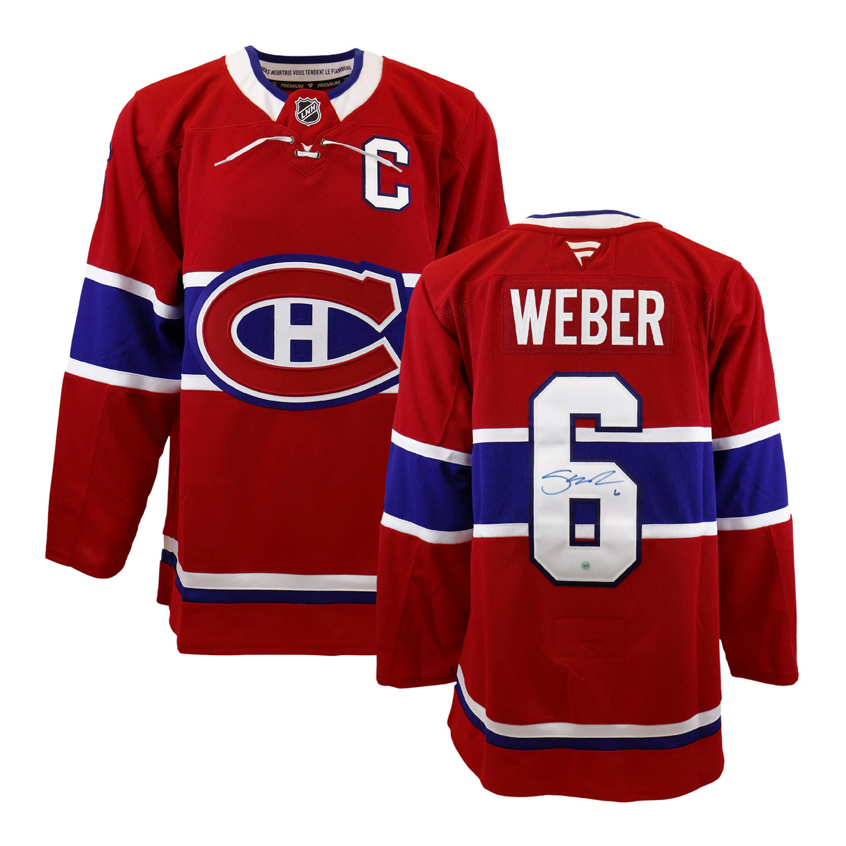 Shea Weber Signed Jersey Montreal Canadiens Red Fanatics Premium - Frameworth Sports Canada 