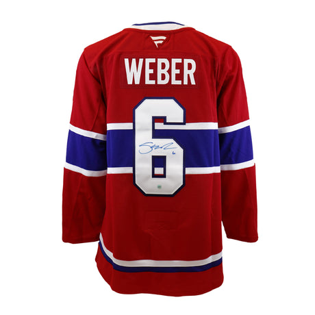 Shea Weber Signed Jersey Montreal Canadiens Red Fanatics Premium - Frameworth Sports Canada 