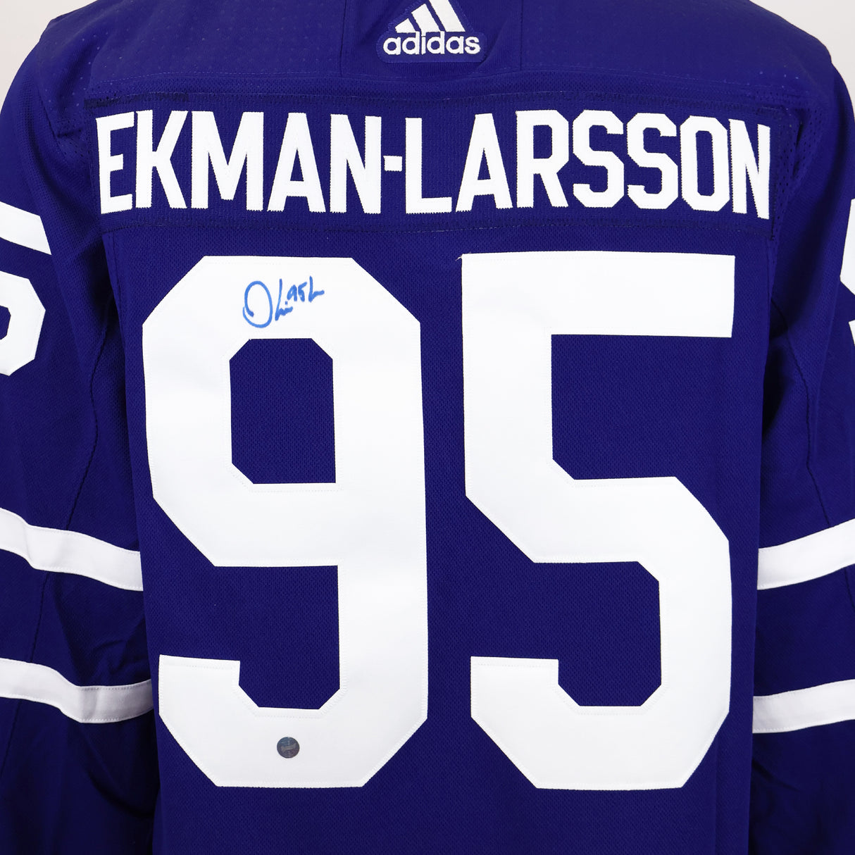 Oliver Ekman-Larsson Signed Jersey Toronto Maple Leafs Blue Adidas Auth.