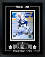 FREE GIFT | Wendel Clark Toronto Maple Leafs Signed Framed 8x10 Skating Photo