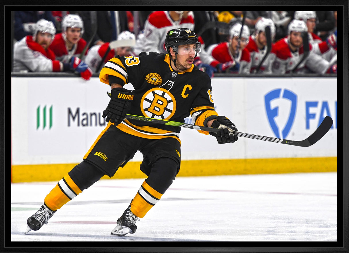 Brad Marchand 20x29 Framed Canvas Boston Bruins - Frameworth Sports Canada 