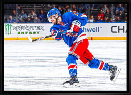 Adam Fox 20x29 Framed Canvas New York Rangers - Frameworth Sports Canada 