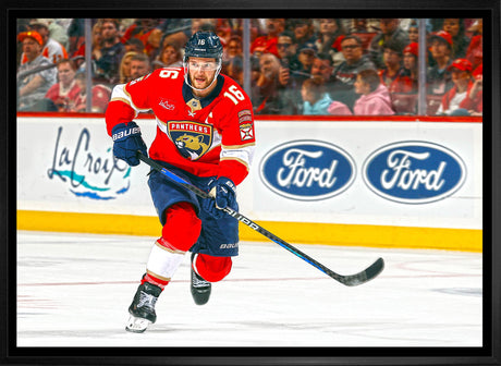 Aleksander Barkov 20x29 Framed Canvas Florida Panthers - Frameworth Sports Canada 