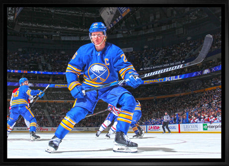 Rasmus Dahlin 20x29 Framed Canvas Buffalo Sabres - Frameworth Sports Canada 