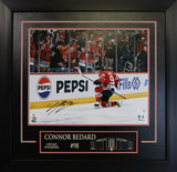 Connor Bedard Signed 16x20 Photo Etched Mat Chicago Blackhawks Celebration-H