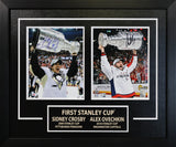 Sidney Crosby and Alexander Ovechkin Signed 8x10 Etched Mat First Cup