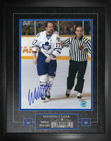 Wendel Clark Toronto Maple Leafs Signed Framed 16x20 Captain Crunch Photo