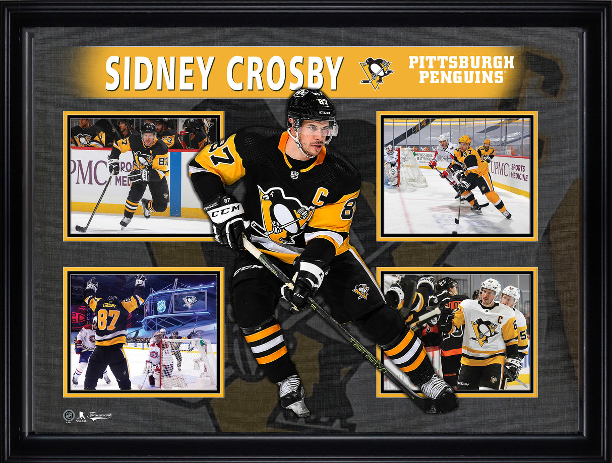 Sidney Crosby Framed 4 Photo Collage Pittsburgh Penguins