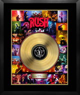 Rush Photo Collage with Gold LP