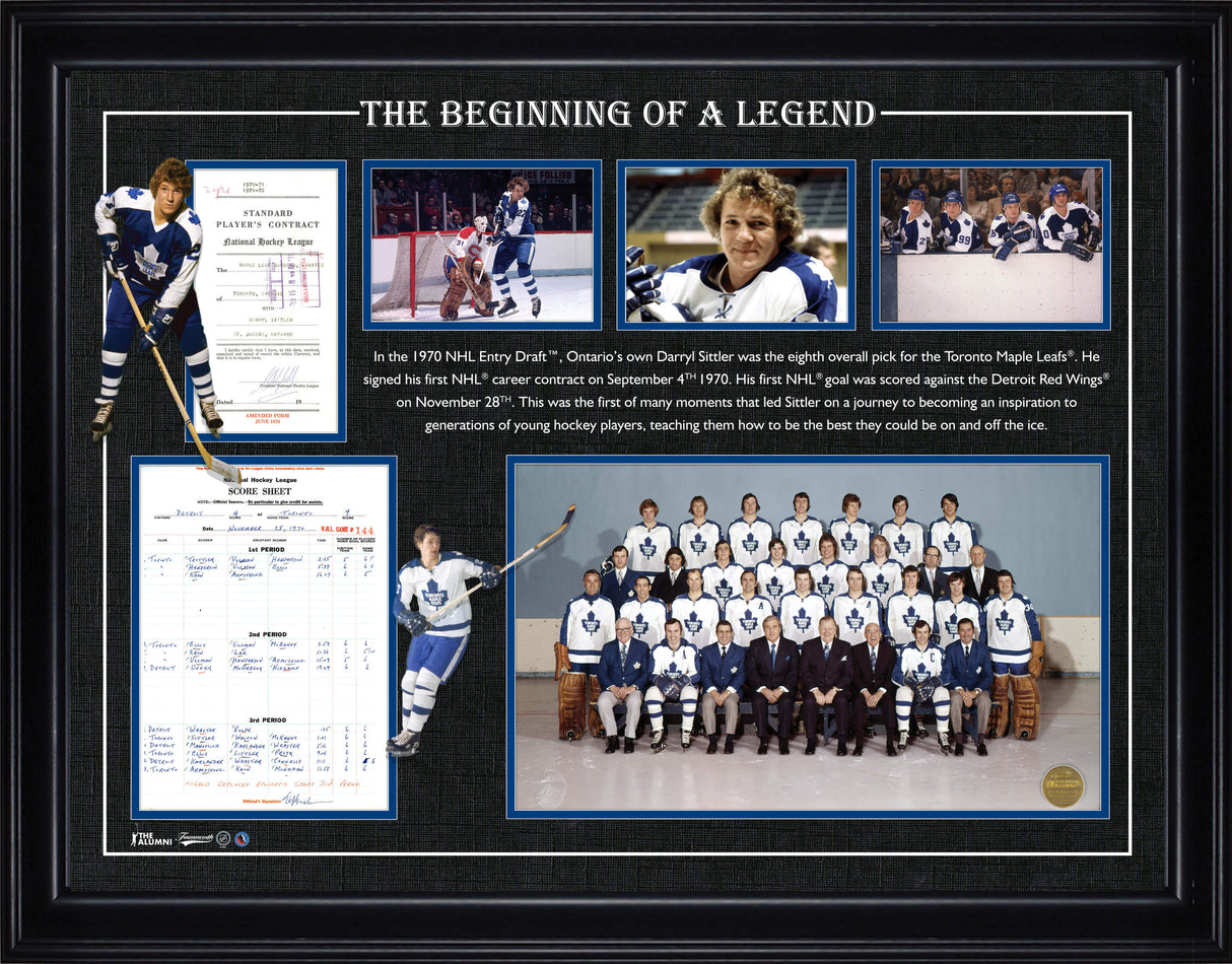 Darryl Sittler First Goal Framed Collage