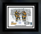 Sidney Crosby Signed 11x14 Framed PhotoGlass 1600 Points (Limited Edition of 16)