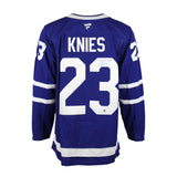 Matthew Knies Signed Toronto Maple Leafs Home Fanatics Premium Jersey