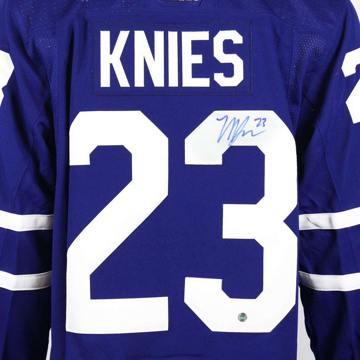 Matthew Knies Signed Toronto Maple Leafs Home Fanatics Premium Jersey