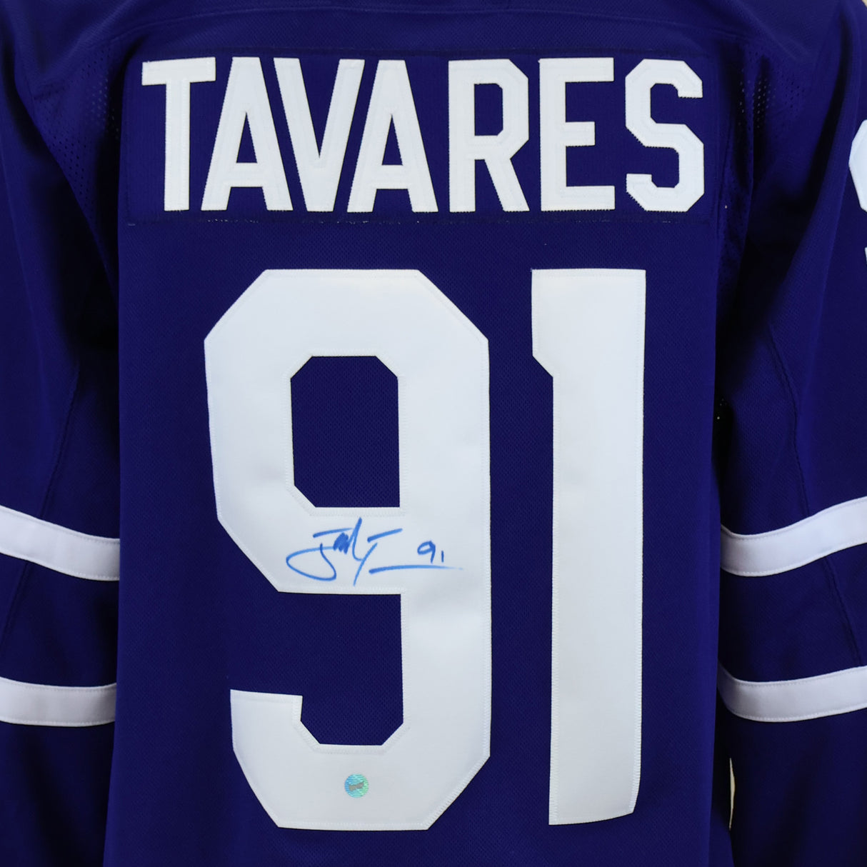 John Tavares Signed Toronto Maple Leafs Fanatics Premium Jersey with "A"
