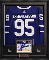 Oliver Ekman-Larsson Signed Jersey Framed Toronto Maple Leafs Blue Adidas