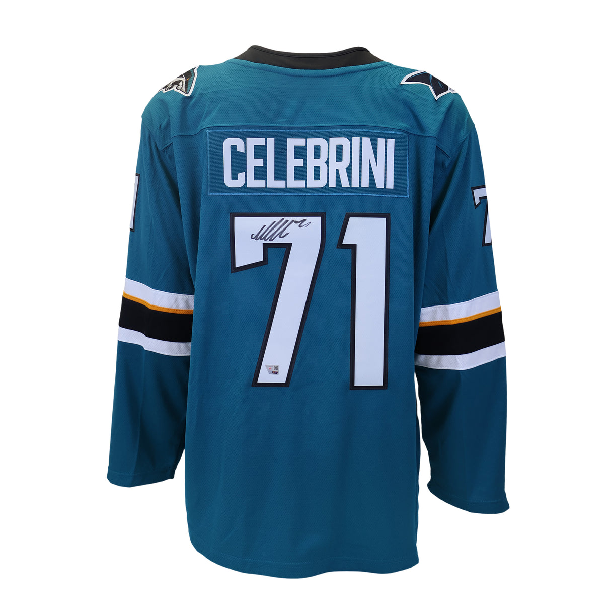 Macklin Celebrini Signed Jersey San Jose Sharks Home Fanatics Breakaway
