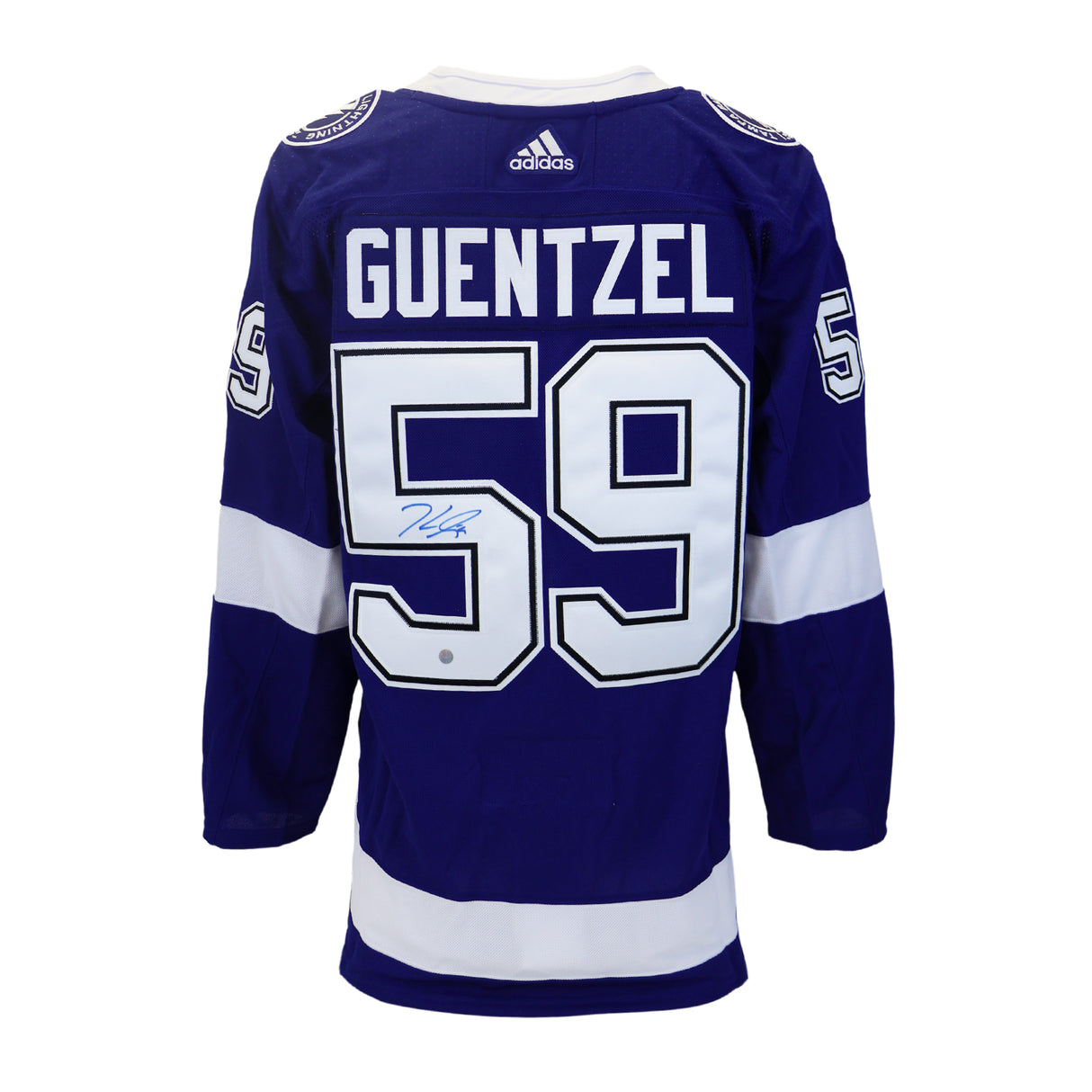 Jake Guentzel Signed Jersey Tampa Bay Lightning Blue Adidas