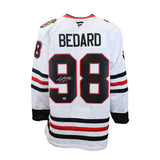 Connor Bedard Signed Jersey Chicago Blackhawks White Fanatics Premium