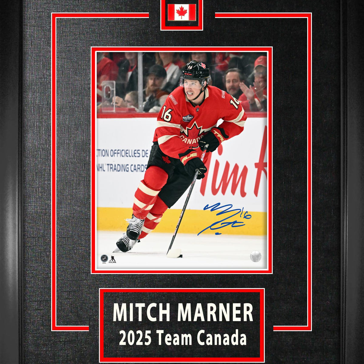 Mitch Marner Signed 8x10 Etched Mat 2025 Four Nations Canada ...