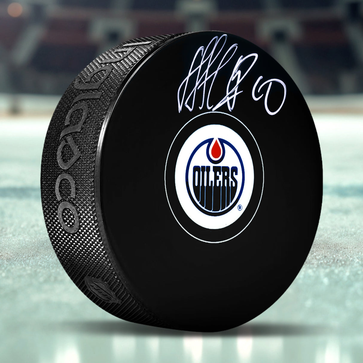 Nail Yakupov Signed Edmonton Oilers Puck