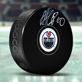 Nail Yakupov Signed Edmonton Oilers Puck