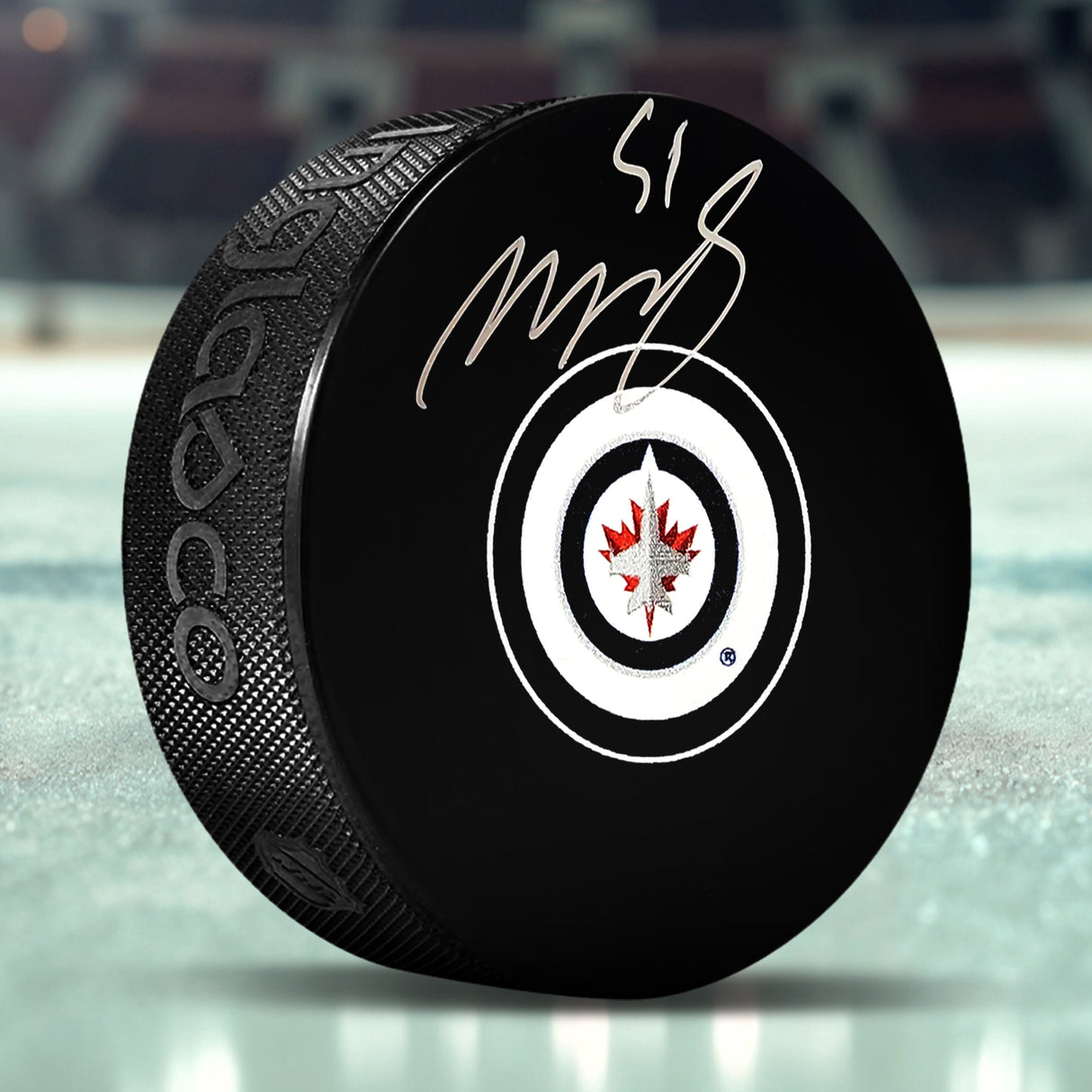 Mark Scheifele Winnipeg Jets Signed Hockey Puck