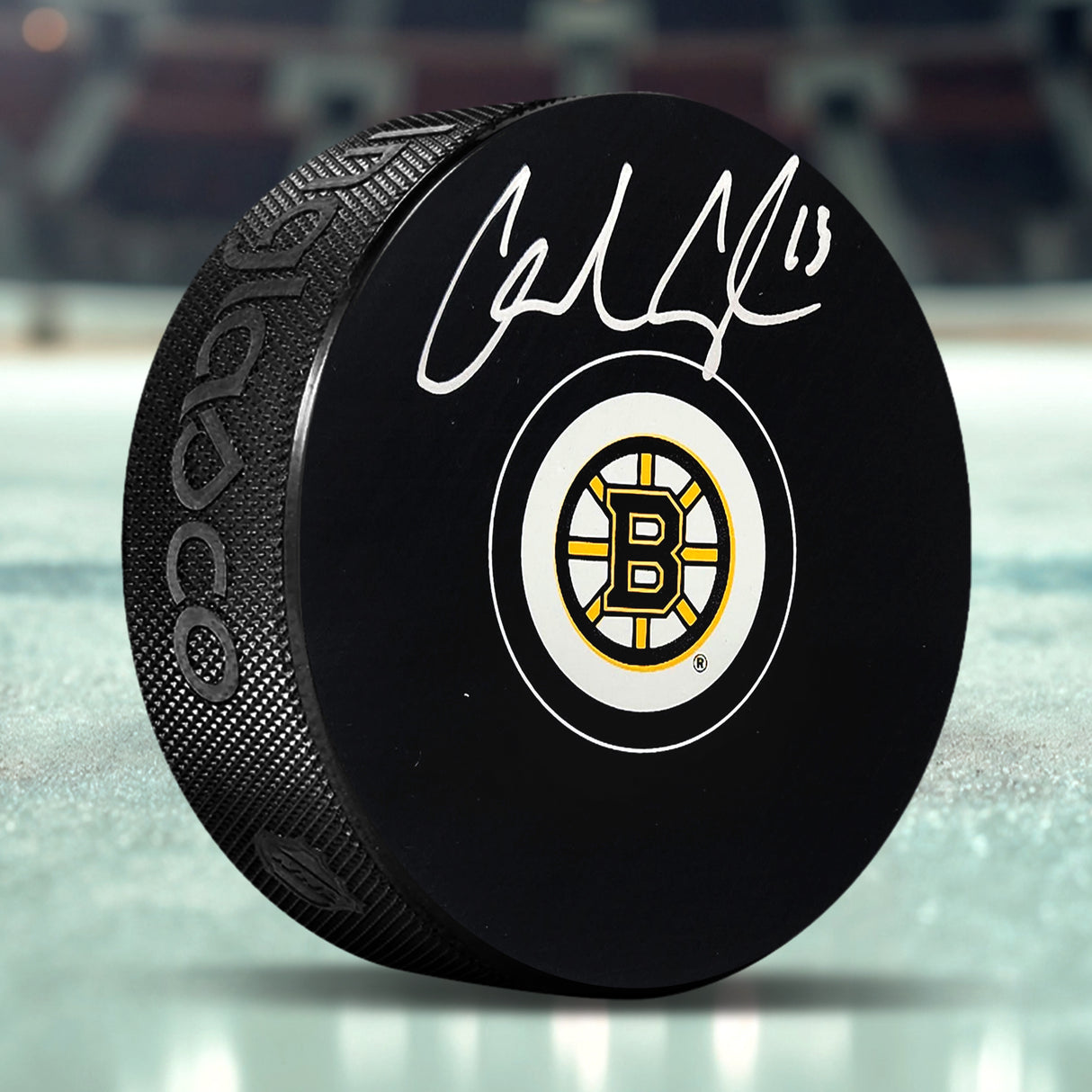 Charlie Coyle Signed Boston Bruins Hockey Puck