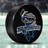 Mike Omicili Signed Danbury Trashers Puck