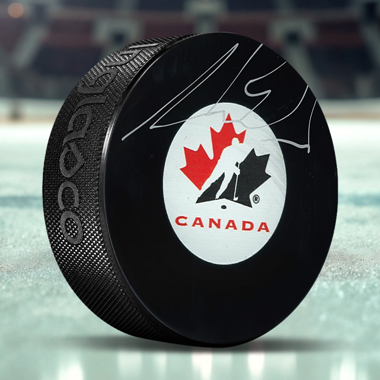 Aaron Ekblad Signed Team Canada Puck