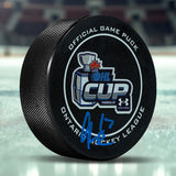 Malcolm Spence Signed OHL Cup Official Game Puck