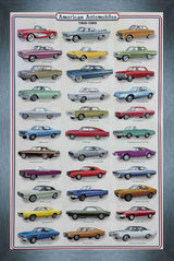 American Automobiles Framed PhotoGlass Print