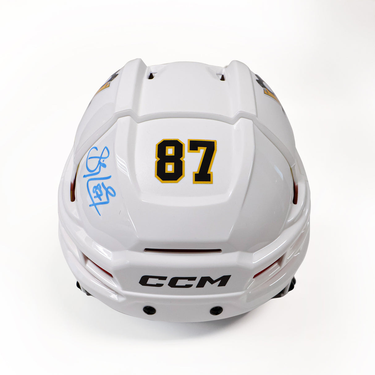Sidney Crosby Signed Pittsburgh Penguins White CCM Helmet