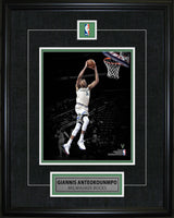 Giannis Antetokounmpo Framed Pin & Plate Bucks