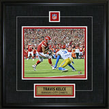 Travis Kelce Framed Pin & Plate Chiefs