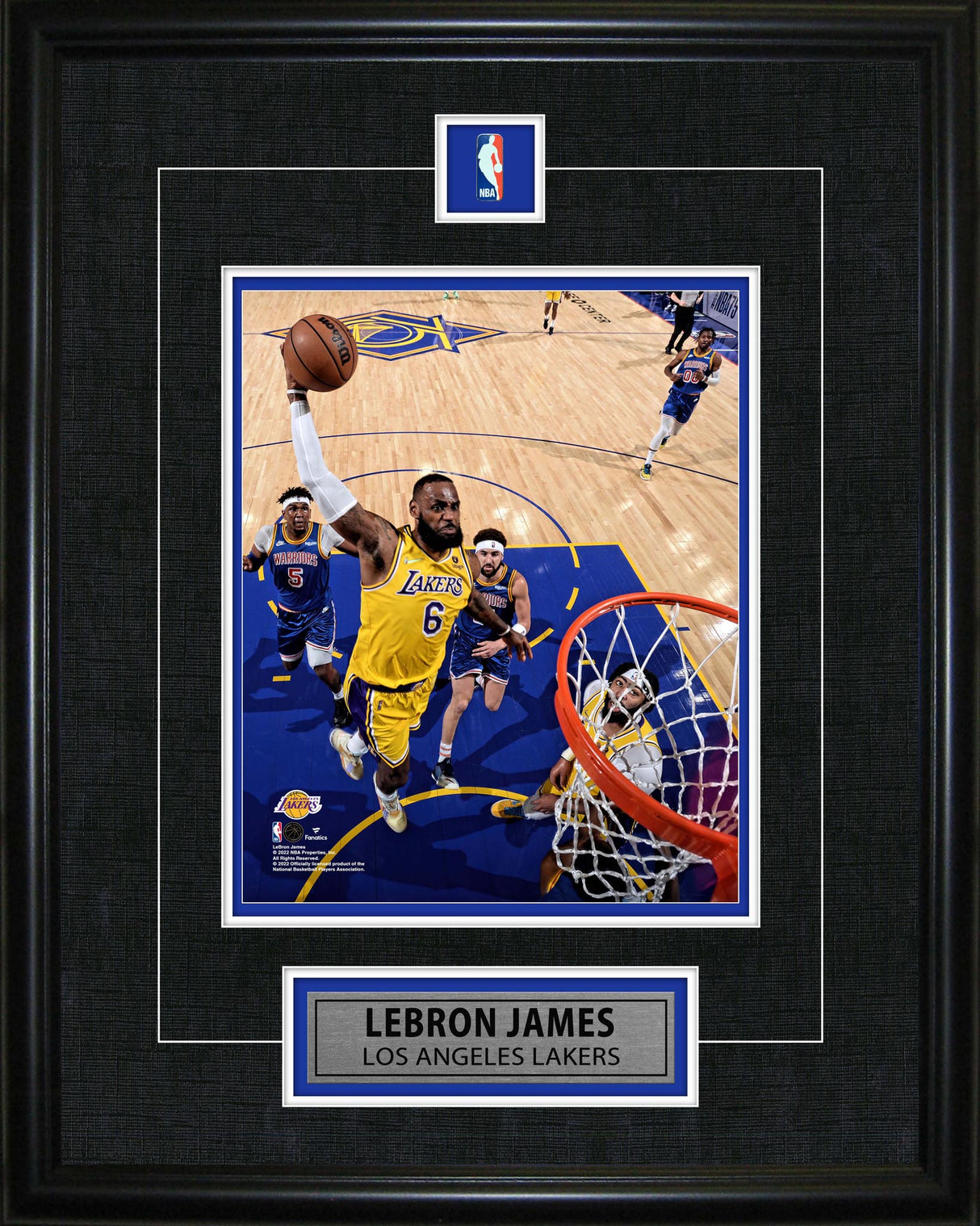 Lebron James Framed Pin & Plate Lakers