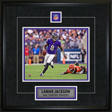 Lamar Jackson Framed Pin & Plate Ravens