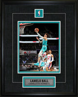 LaMelo Ball Framed Pin & Plate Hornets