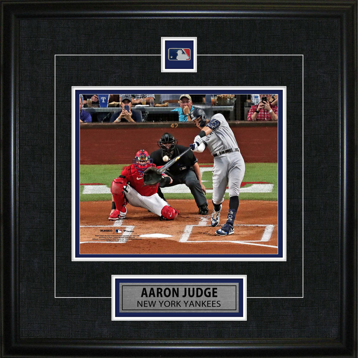 Aaron Judge Framed Pin & Plate Yankees