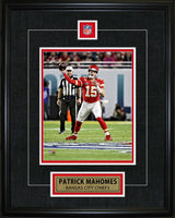 Patrick Mahomes Framed Pin & Plate Chiefs SBLIV