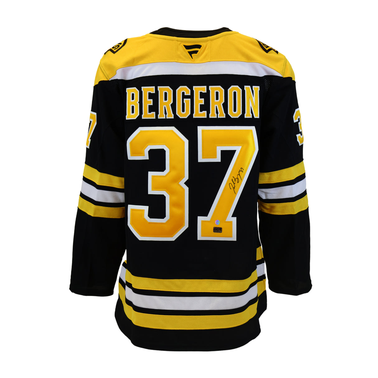 Patrice Bergeron Signed Jersey Bruins Black Fanatics Premium