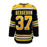 Patrice Bergeron Signed Jersey Bruins Black Fanatics Premium