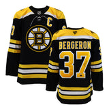 Patrice Bergeron Signed Jersey Bruins Black Fanatics Premium