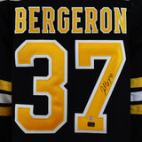 Patrice Bergeron Signed Jersey Bruins Black Fanatics Premium