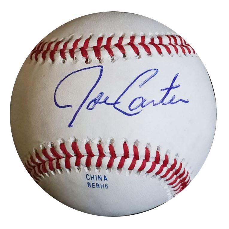 Joe Carter Signed Replica RTD1 Rawlings Baseball