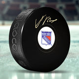 Adam Fox New York Rangers Signed Hockey Puck