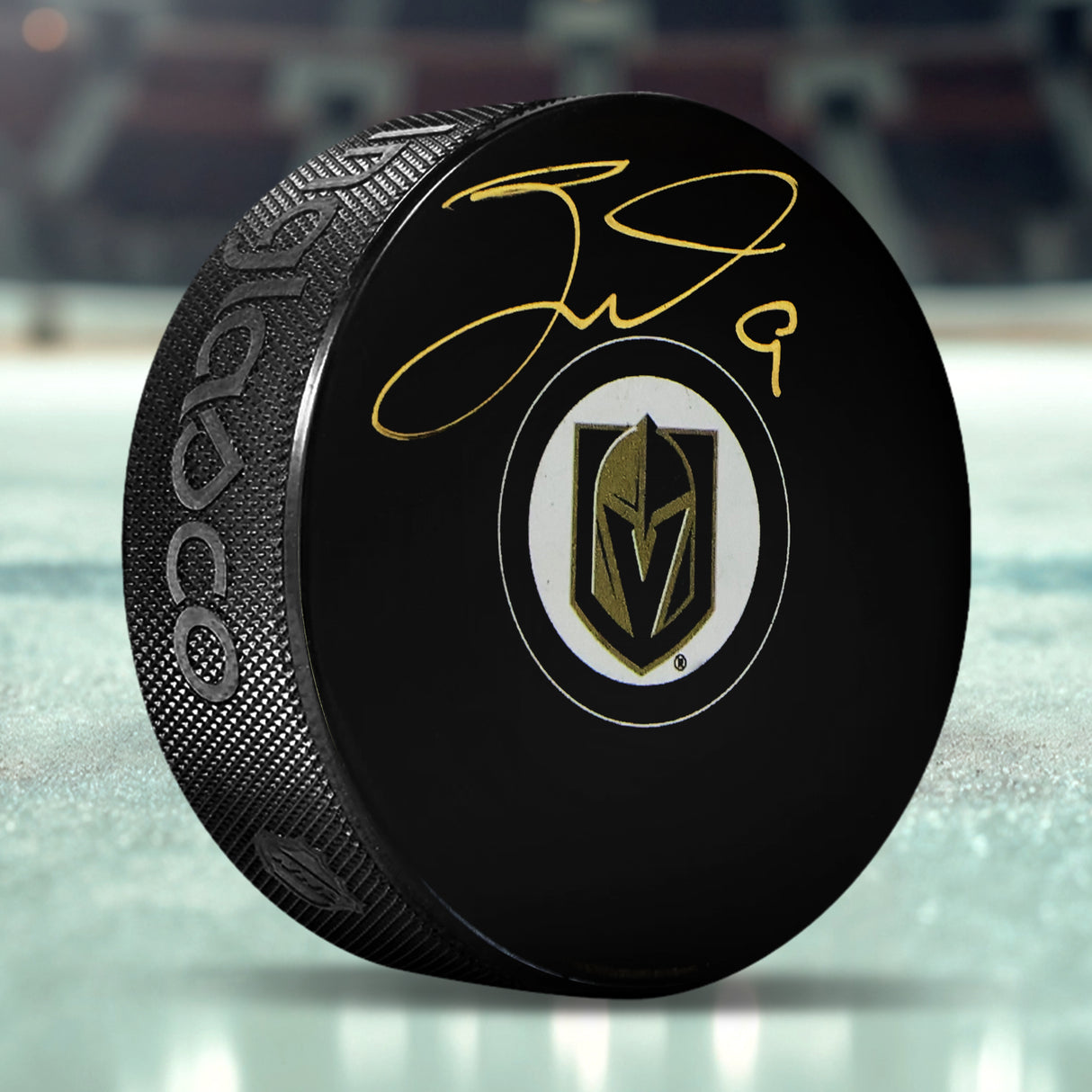 Jack Eichel Vegas Golden Knights Signed Hockey Puck