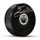 Evan Bouchard Edmonton Oilers Signed Hockey Puck