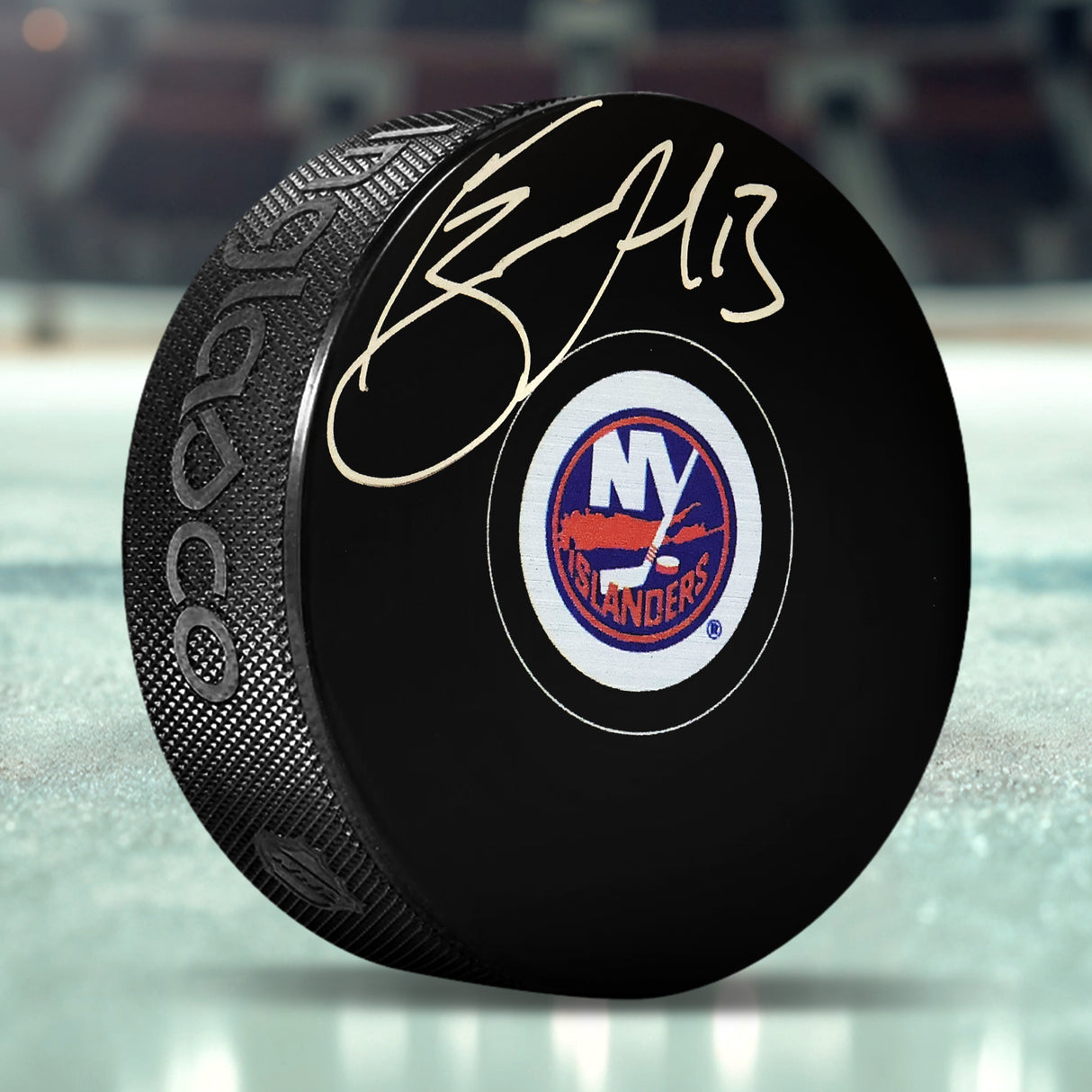 Mathew Barzal New York Islanders Signed Hockey Puck